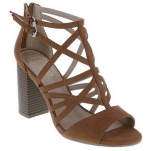 Brash Jemma Cage Blocked Heels